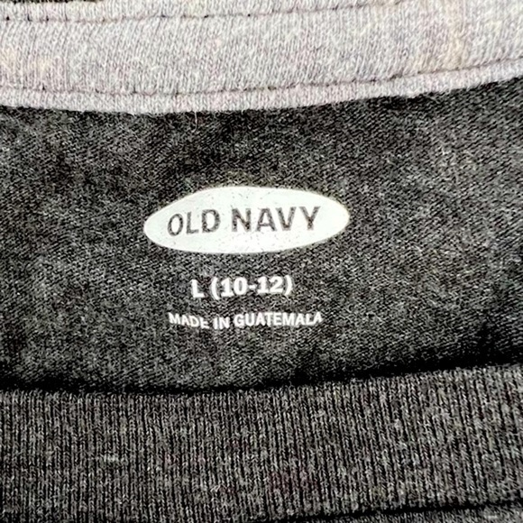 Old Navy Gray Blue Bear Ocean Short Sleeve T-Shirt Size Large (10/12) Boy’s - Picture 2 of 5